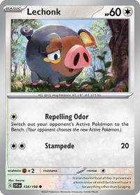 154/198 Lechonk - Scarlet & Violet Base