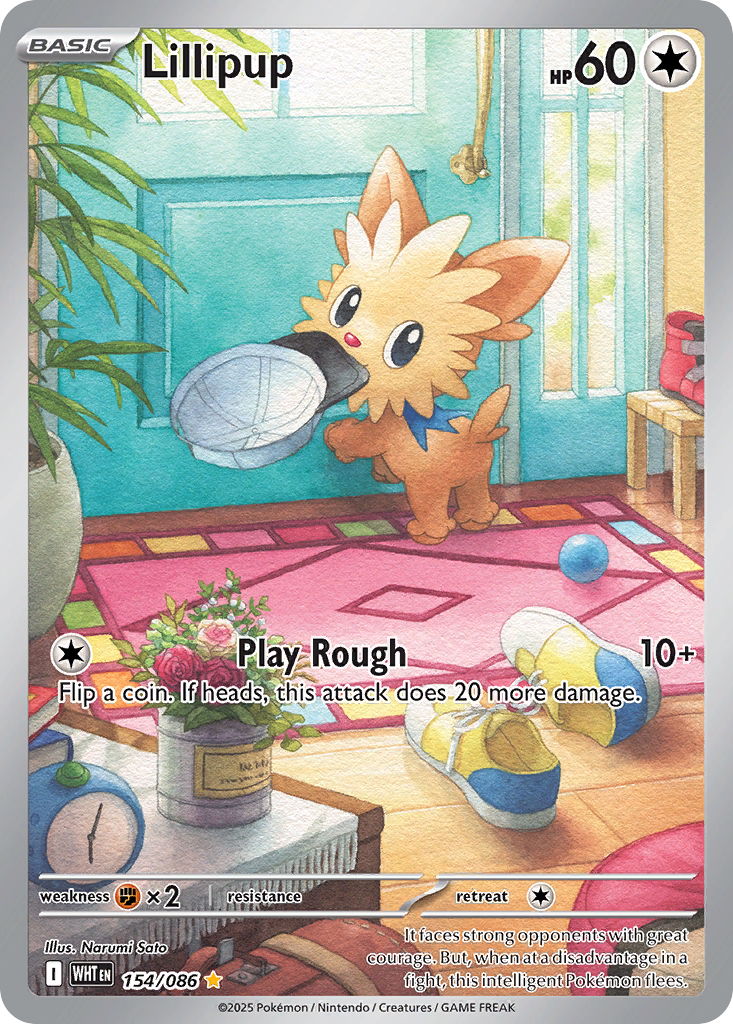 Lillipup 154/086 White Flare card
