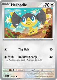 154/191 Helioptile - Surging Sparks