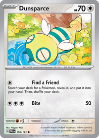 156/193 Dunsparce - Paldea Evolved