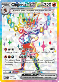 157/142 Cinderace ex - Stellar Crown