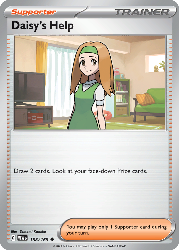 Daisy's Help 158/165 Scarlet & Violet 151 card