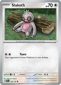 160/193 Slakoth - Paldea Evolved