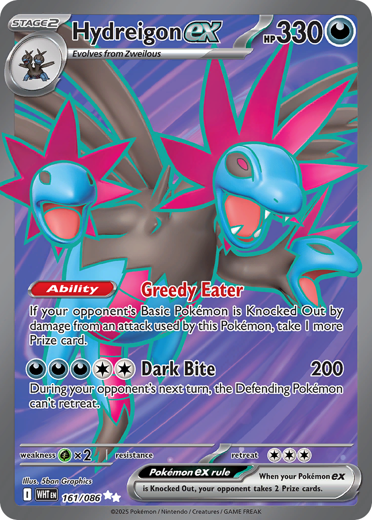 Hydreigon ex 161/086 White Flare card
