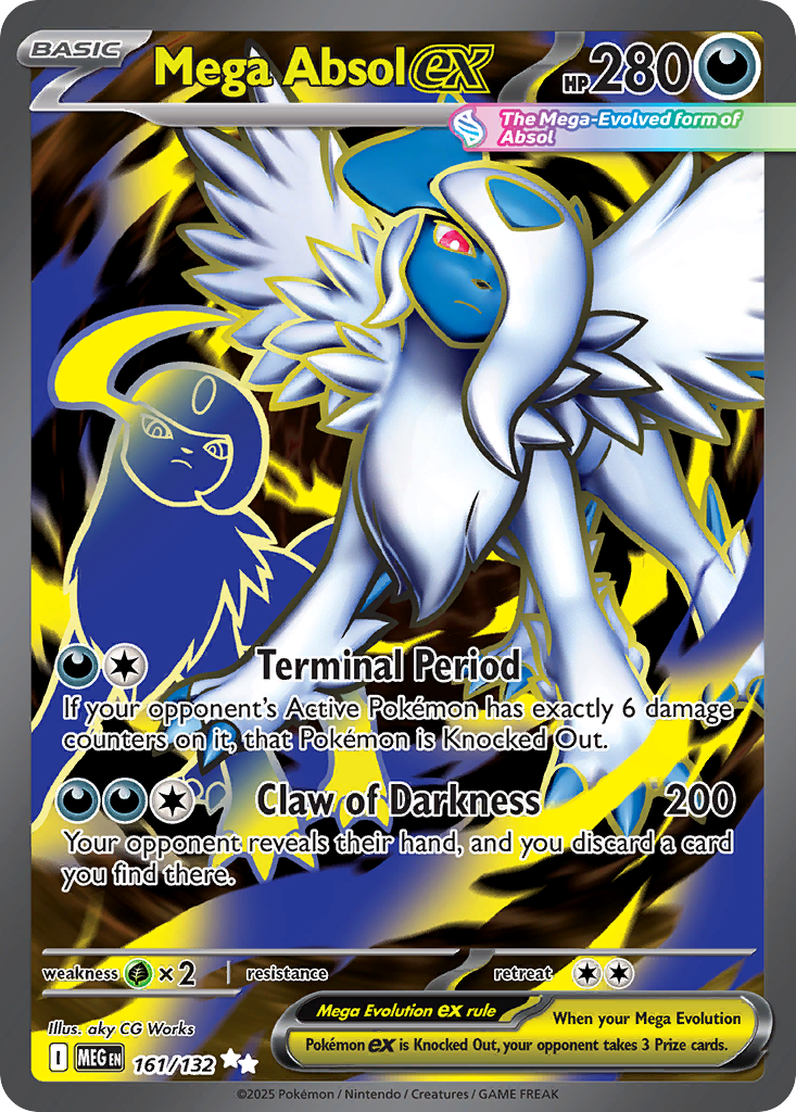 Mega Absol ex 161/132 Mega Evolution card