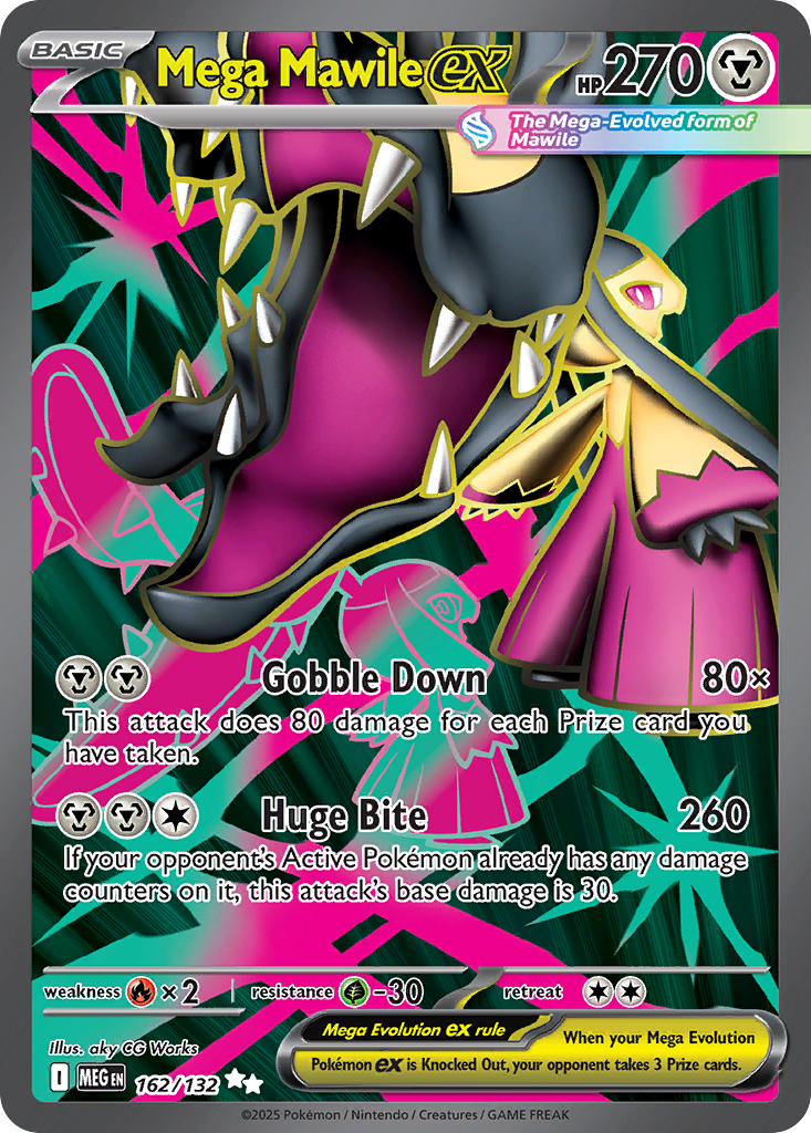 Mega Mawile ex 162/132 Mega Evolution card