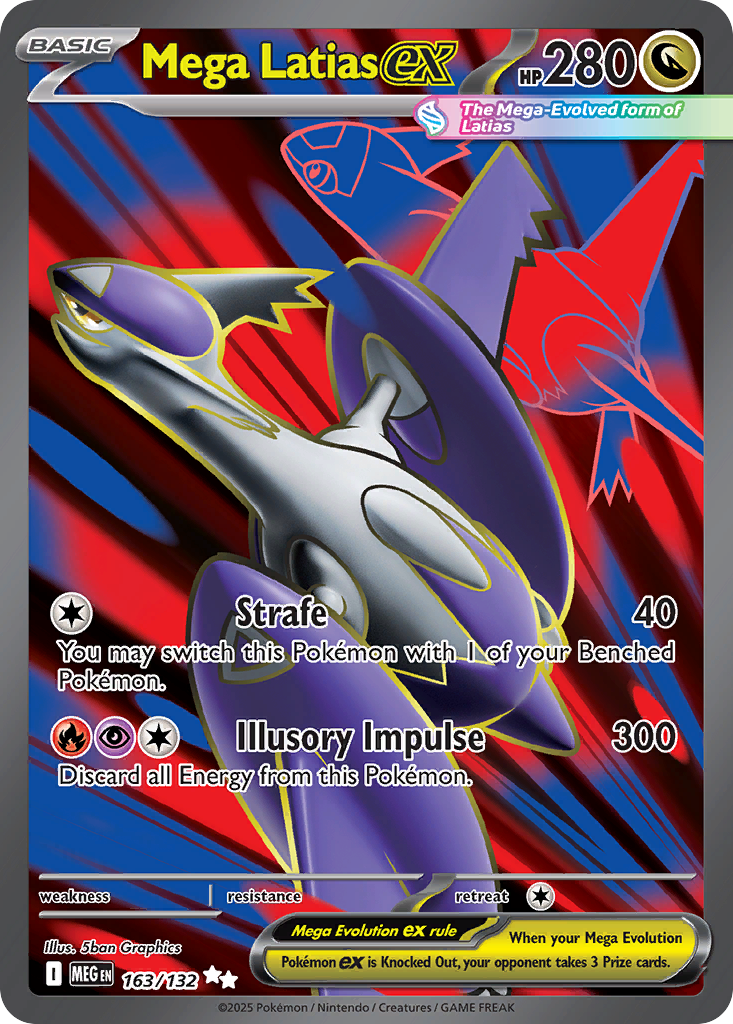 Mega Latias ex 163/132 Mega Evolution card