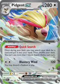 Pidgeot ex 164/197 Obsidian Flames card