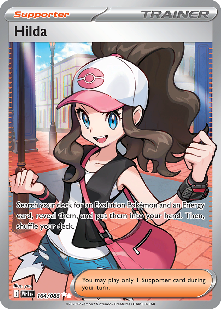 Hilda 164/086 White Flare card
