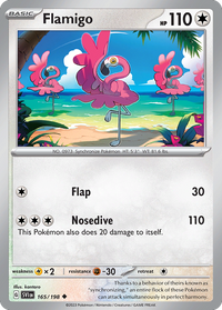 165/198 Flamigo - Scarlet & Violet Base