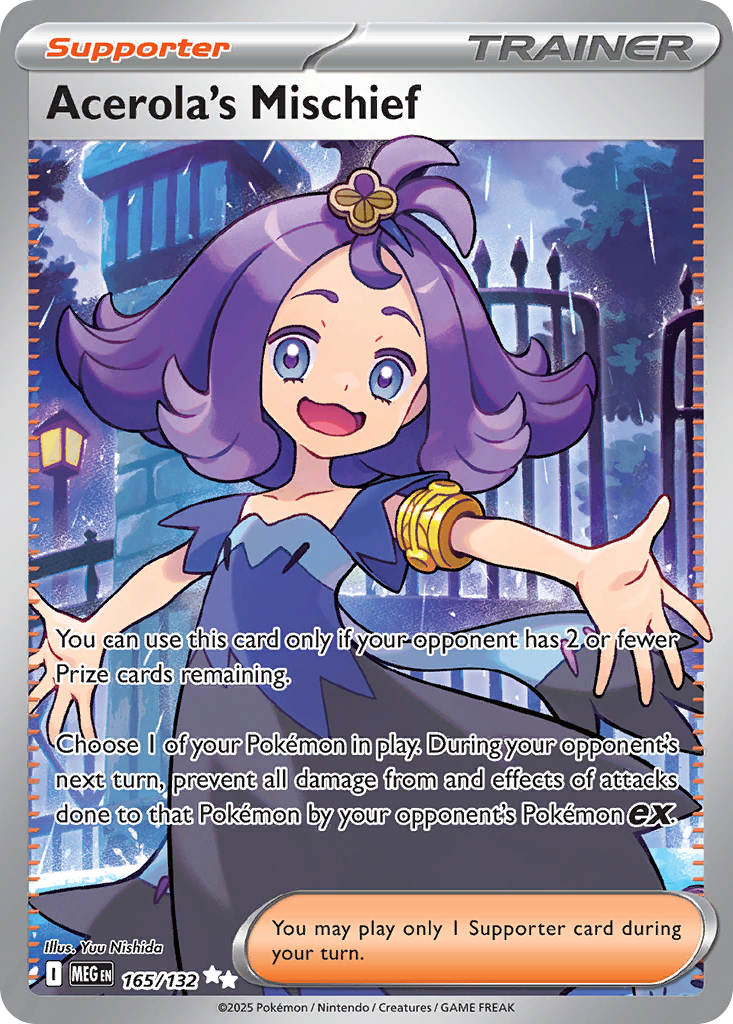 Acerola's Mischief 165/132 Mega Evolution card