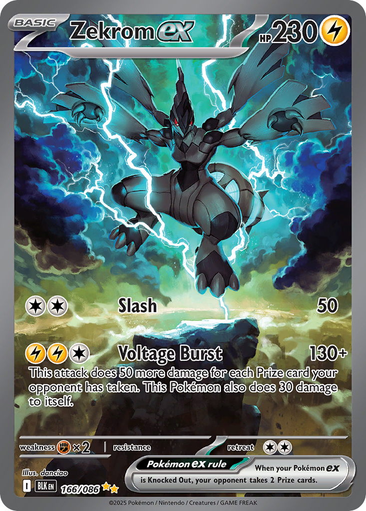 Zekrom ex 166/086 Black Bolt card