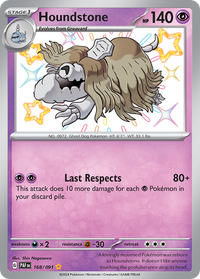 168/091 Houndstone - Paldean Fates