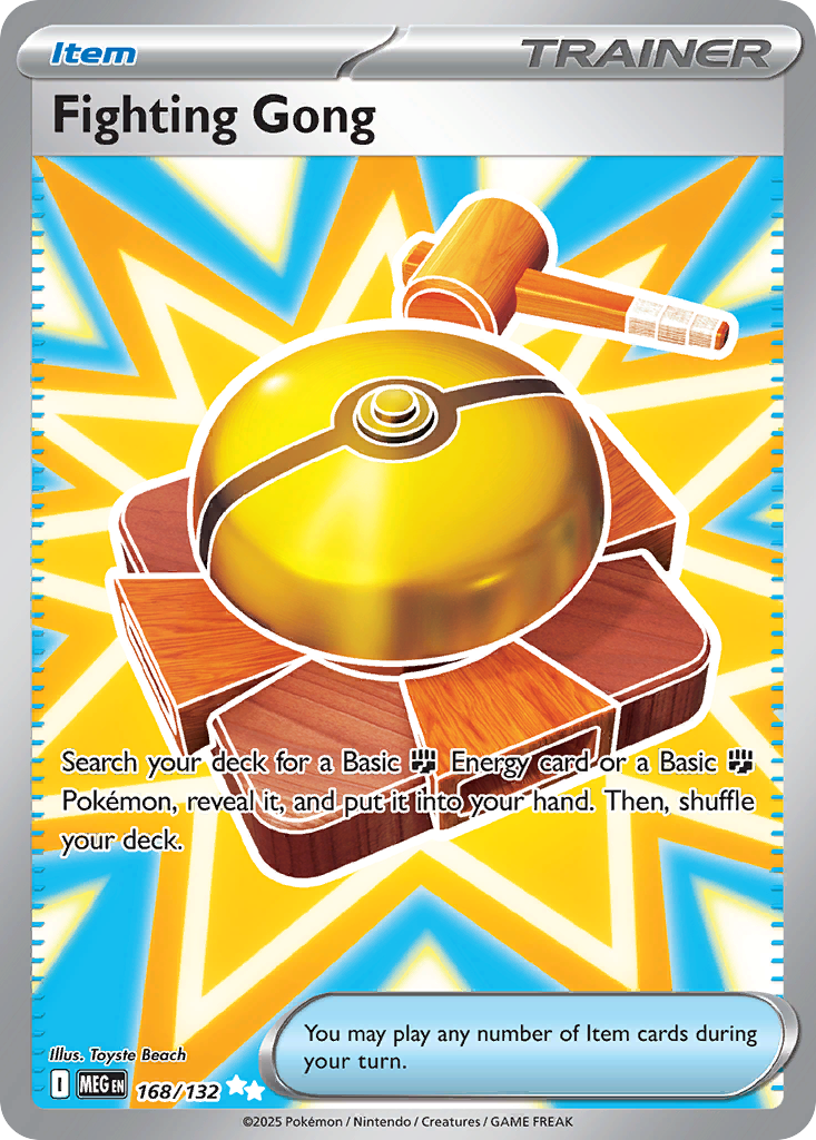 Fighting Gong 168/132 Mega Evolution card