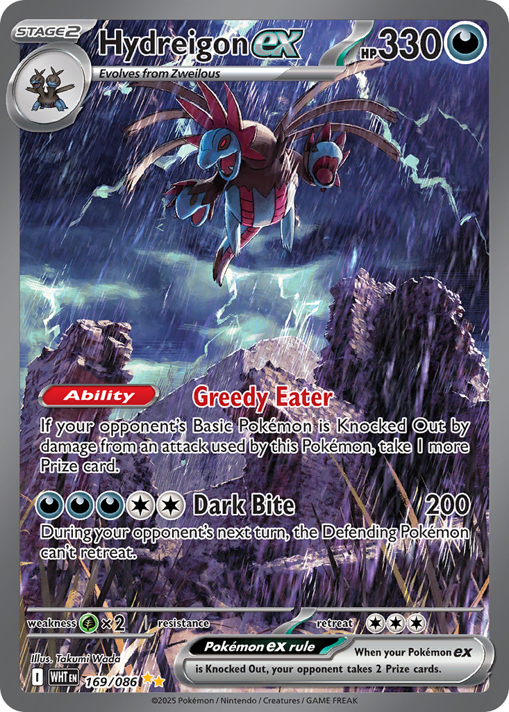 Hydreigon ex 169/086 White Flare card