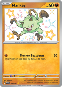 169/091 Mankey - Paldean Fates