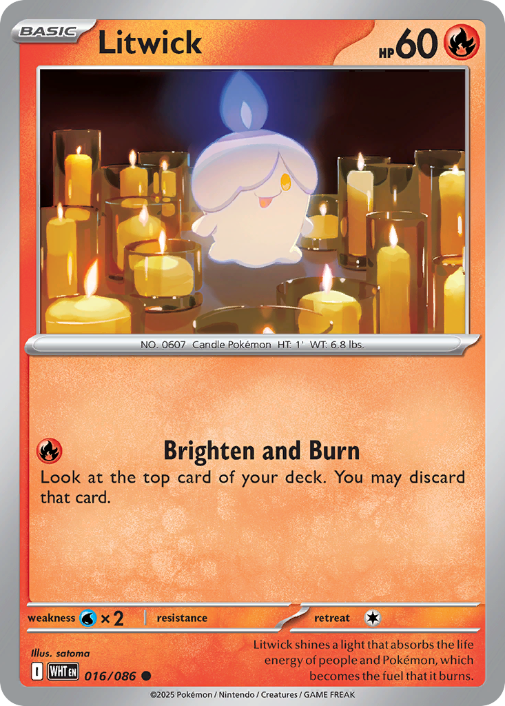 Litwick 016/086 White Flare card