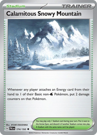 174/193 Calamitous Snowy Mountain - Paldea Evolved