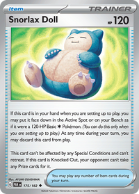 175/182 Snorlax Doll - Paradox Rift