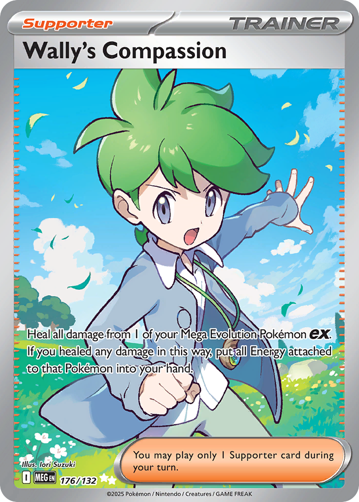 Wally's Compassion 176/132 Mega Evolution card
