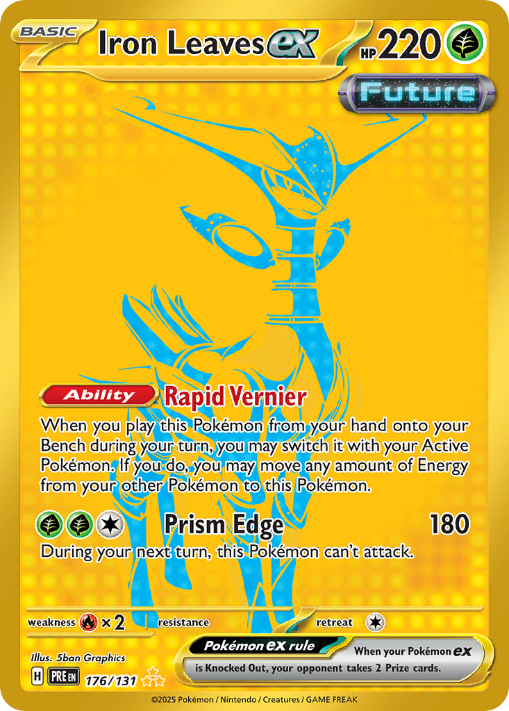 Iron Leaves ex 176/131 Prismatic Evolutions card