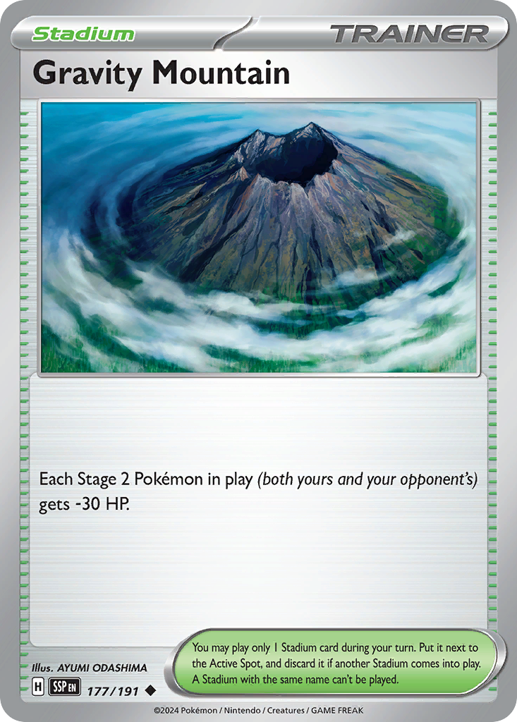 Gravity Mountain 177/191 Surging Sparks card