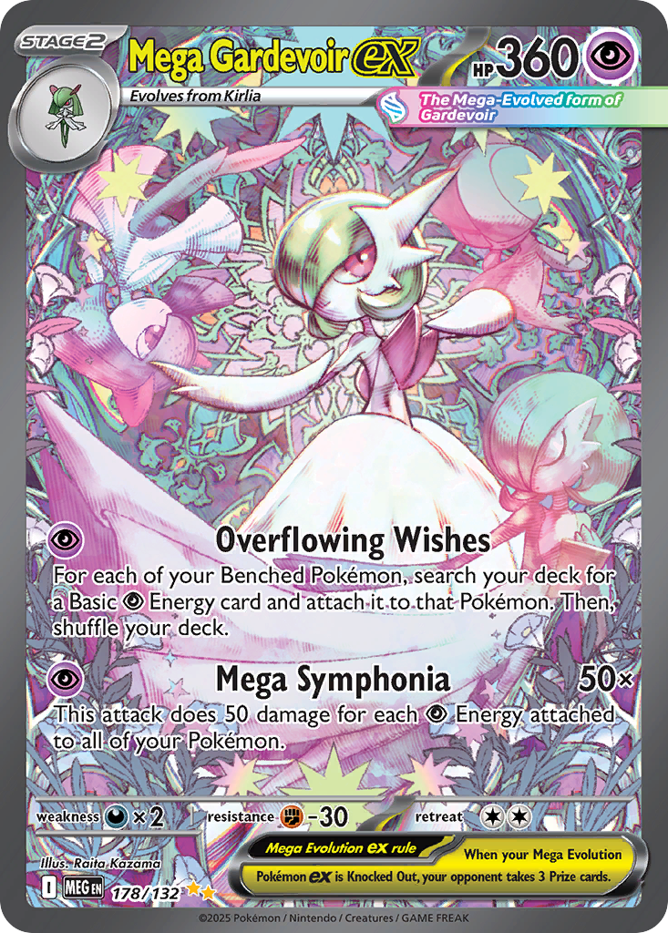 Mega Gardevoir ex 178/132 Mega Evolution card