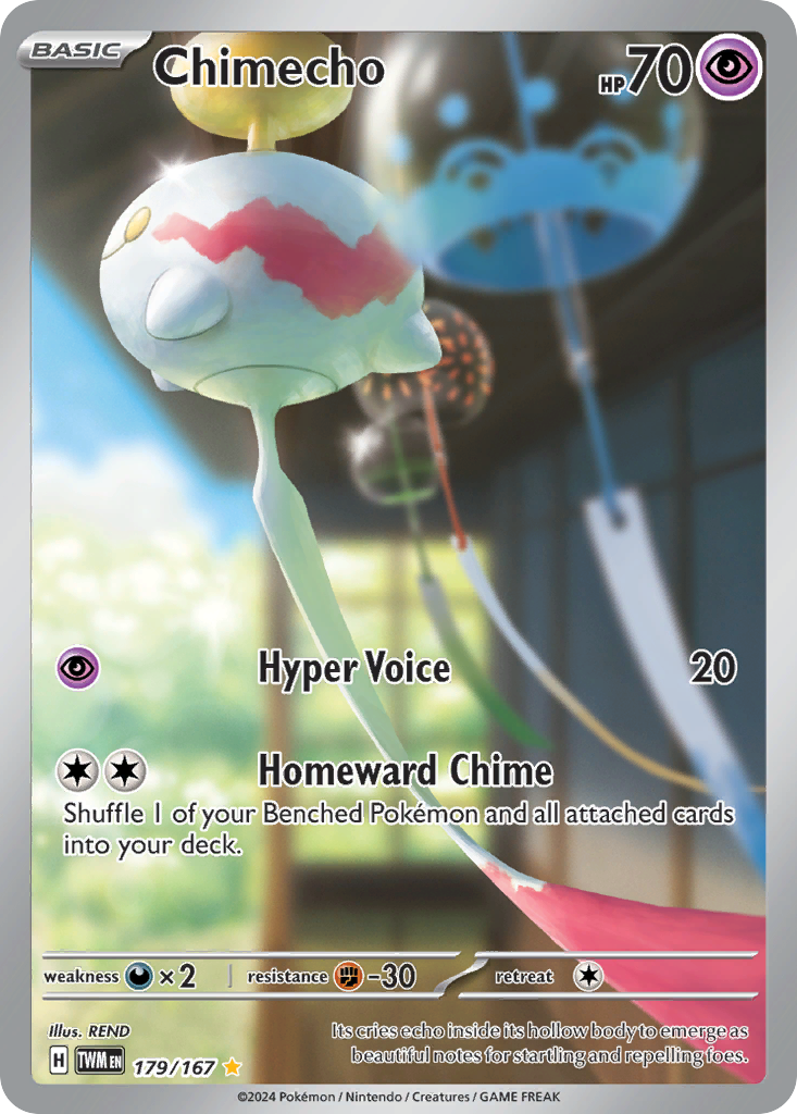 Chimecho 179/167 Twilight Masquerade card