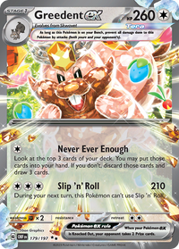 179/197 Greedent ex - Obsidian Flames