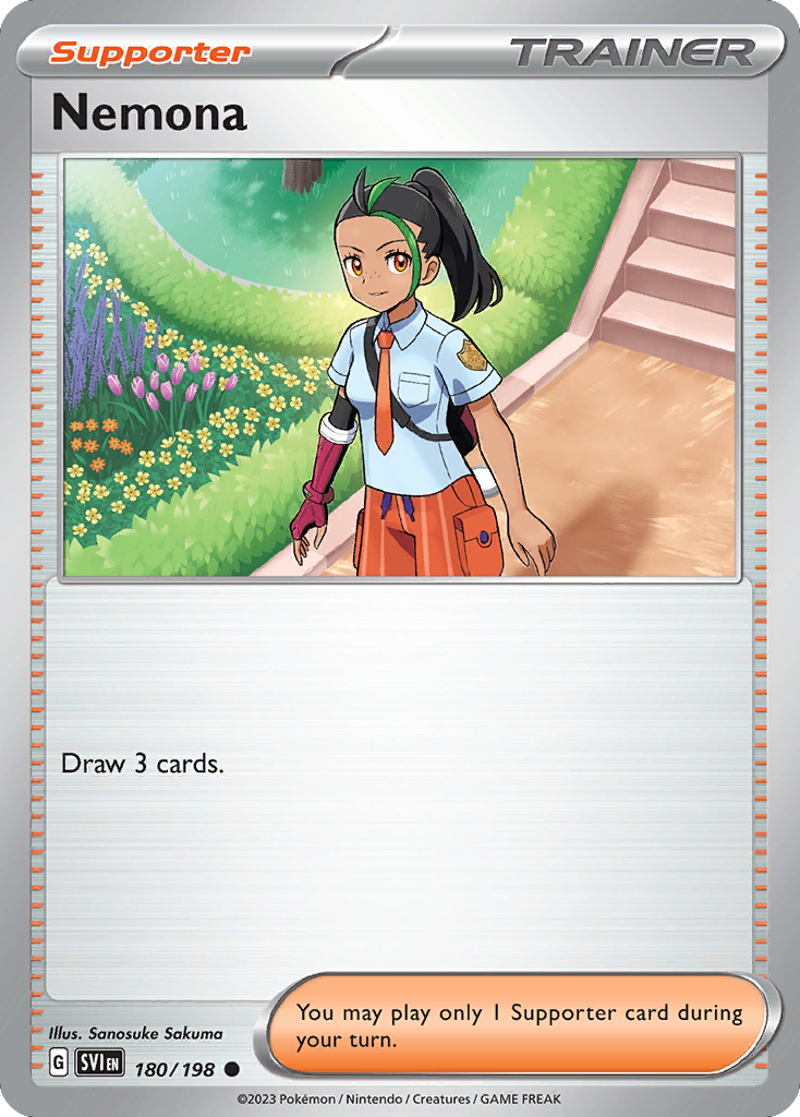 Nemona 180/198 Scarlet & Violet Pokémon card
