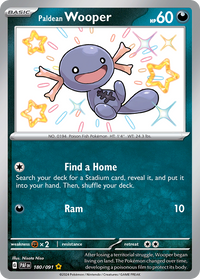 180/091 Paldean Wooper - Paldean Fates