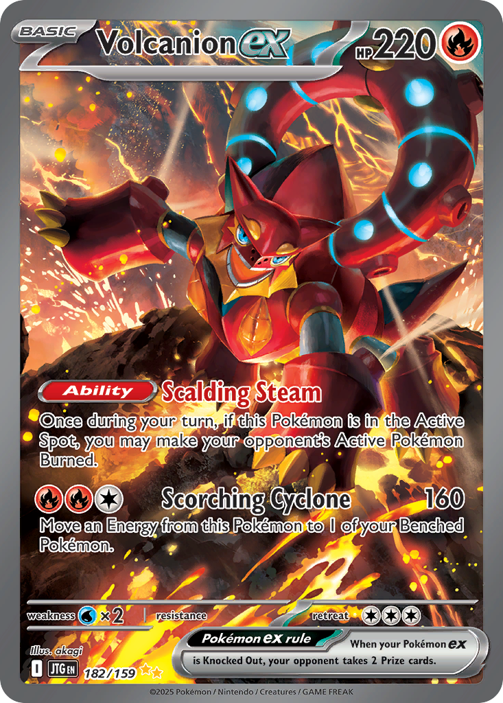 Volcanion ex 182/159 Journey Together card
