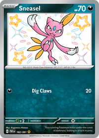 182/091 Sneasel - Paldean Fates