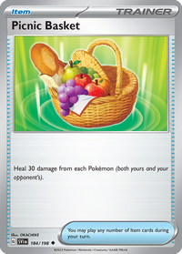 184/198 Picnic Basket - Scarlet & Violet Base
