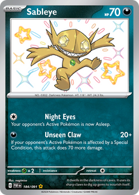 184/091 Sableye - Paldean Fates