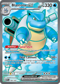 184/165 Blastoise ex - Scarlet & Violet 151