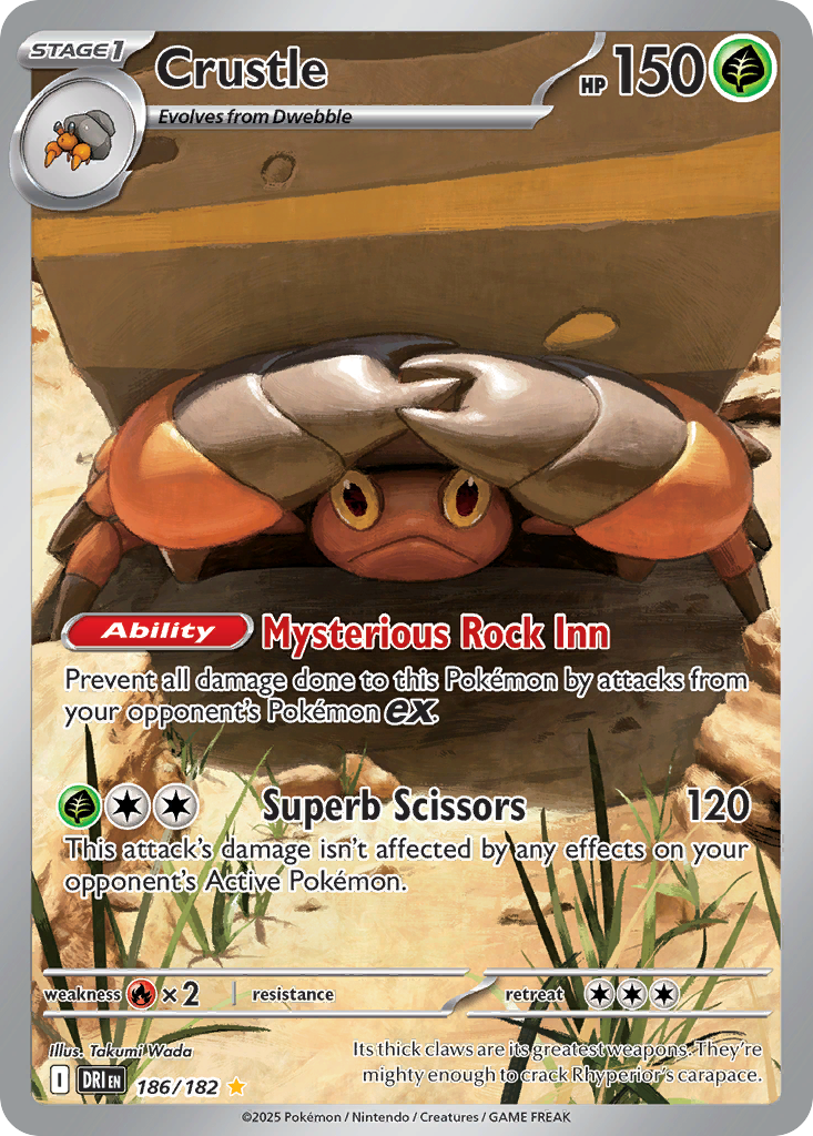Crustle 186/182 Destined Rivals card