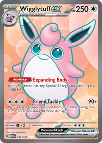 187/165 Wigglytuff ex - Scarlet & Violet 151
