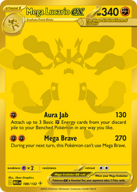 188/132 Mega Lucario ex - Mega Evolution