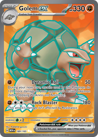189/165 Golem ex - Scarlet & Violet 151