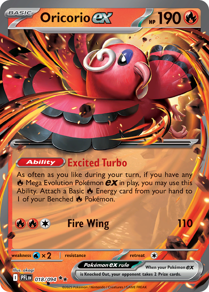 Oricorio ex 018/094 Phantasmal Flames card