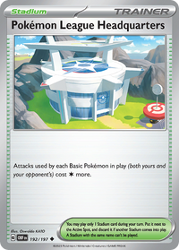192/197 Pokémon League Headquarters - Obsidian Flames