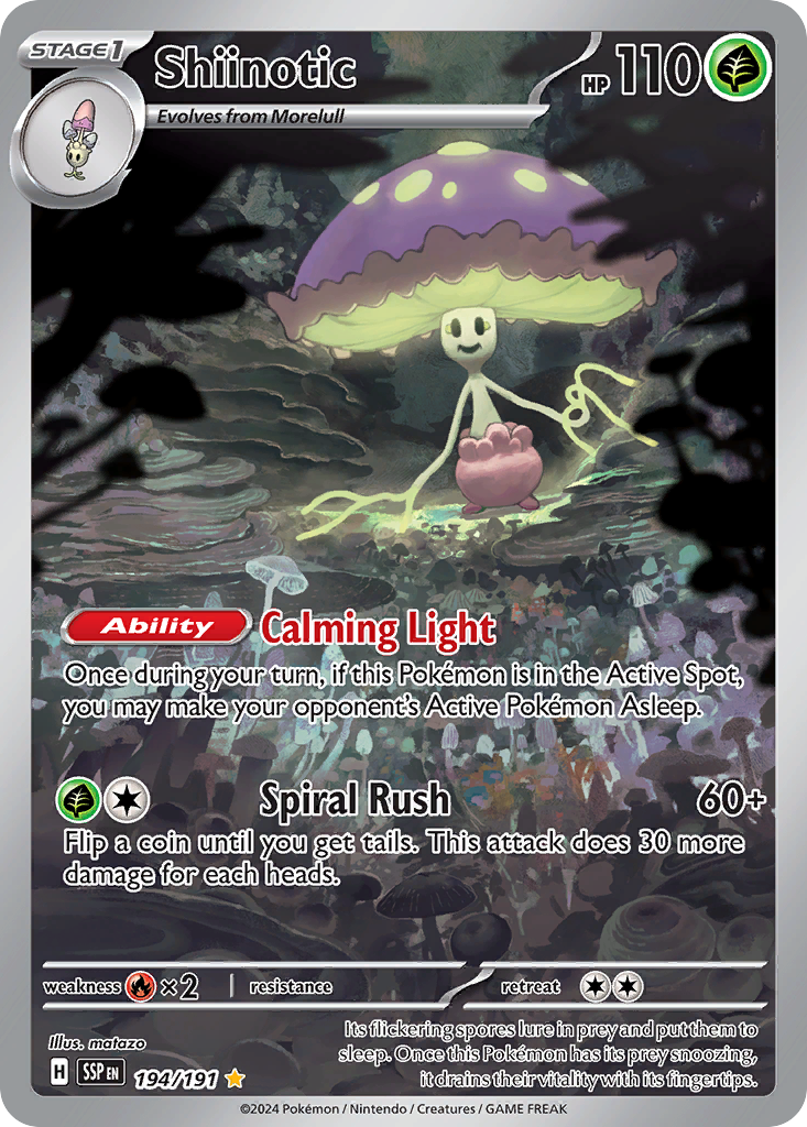 Shiinotic 194/191 Surging Sparks card