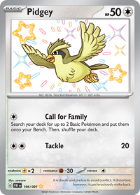 196/091 Pidgey - Paldean Fates