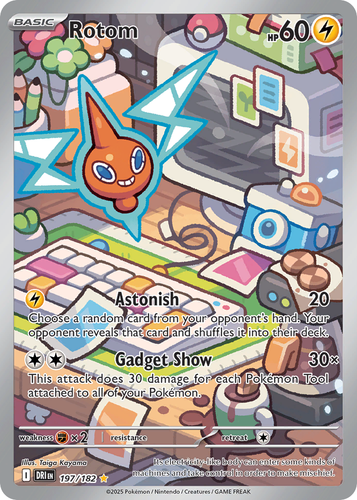 Rotom 197/182 Destined Rivals card