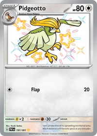 197/091 Pidgeotto - Paldean Fates