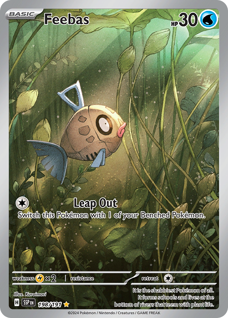 Feebas 198/191 Surging Sparks card