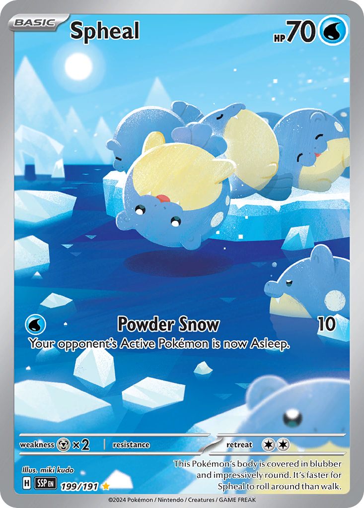 Spheal 199/191 Surging Sparks card
