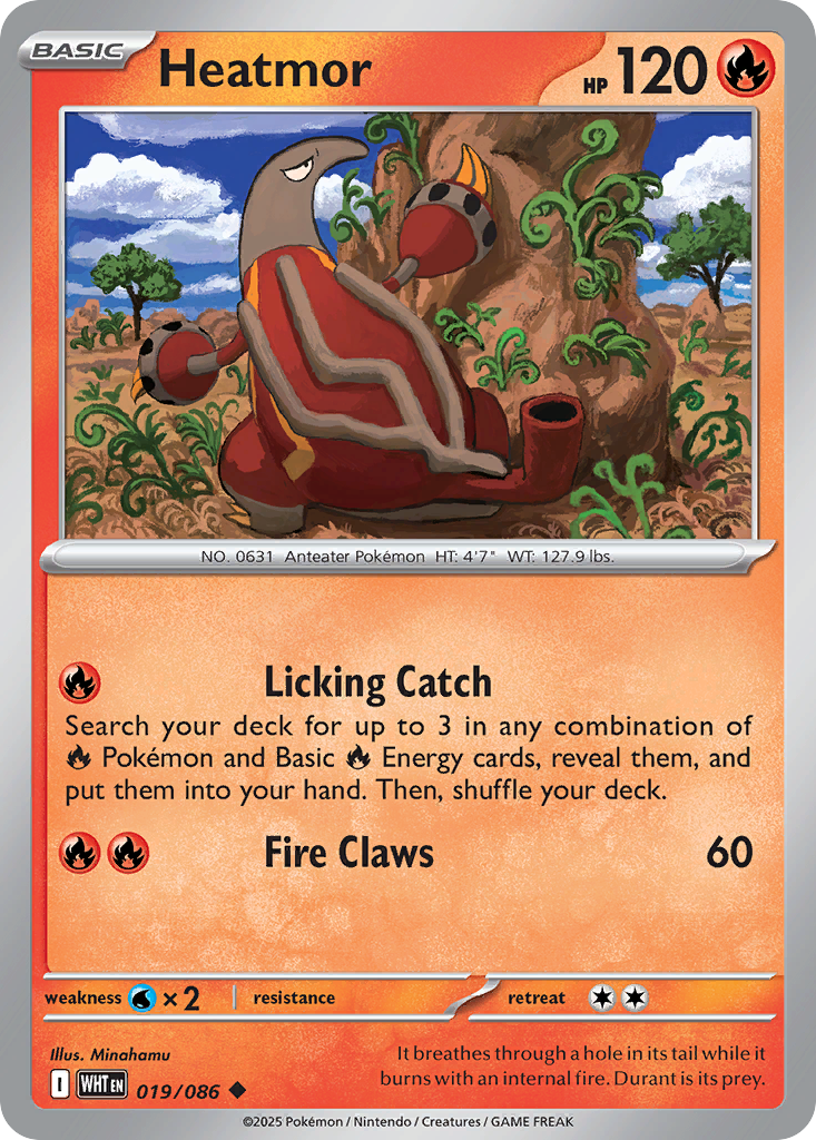 Heatmor 019/086 White Flare card