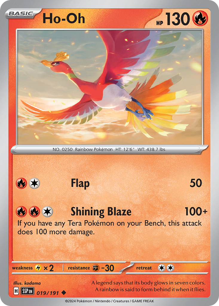 Ho-Oh 019/191 Surging Sparks card